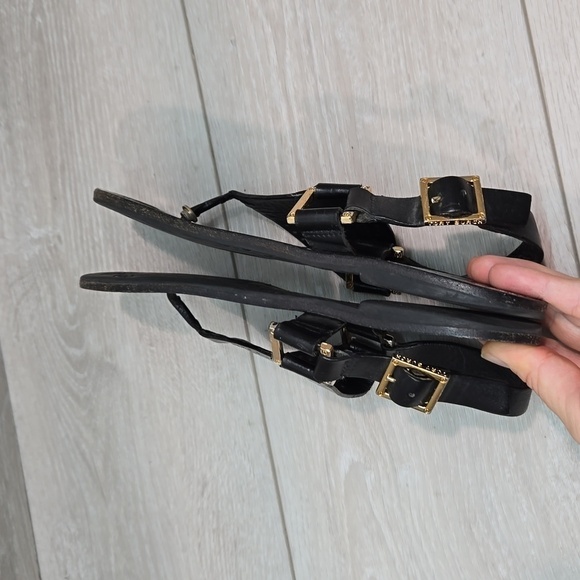 Tory Burch Womens Officine Creative T strap Thong Logo Sandals Flats shoes sz 7M - Picture 9 of 11